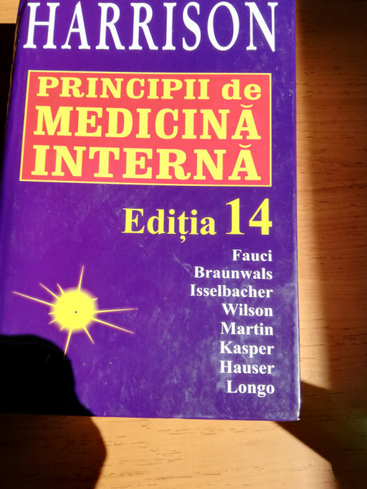 Harrison principii de medicina interne ediția 14