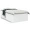 Gossi cadru de pat, alb, 75x190 cm, lemn prelucrat