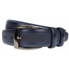 Curea barbati, eleganta pentru costum, latime 3.5cm, BLEUMARIN, piele eco - CK108BL