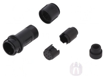 Conector Circular Mufă Tată 10 PIN Fără Contacte Pe Cablu foto