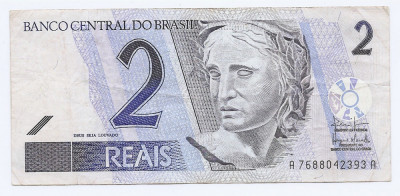 Brazilia 2 Reais ND (2001/12) - A7688042393A, B11, P-249b foto