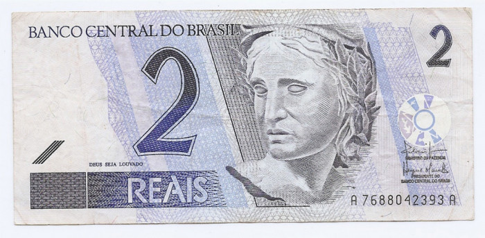 Brazilia 2 Reais ND (2001/12) - A7688042393A, B11, P-249b