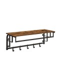 Cumpara ieftin Cuier de perete, Vasagle, Maro Rustic, LCR102B01, 30 x 80 x 27 cm