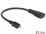 Adaptor HDMI la micro HDMI-D v1.4 M-T, Delock 65391