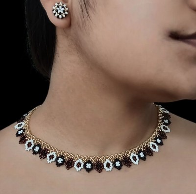 Set choker și cercei &amp;bdquo;Caf&amp;eacute; Intenso&amp;rdquo; foto