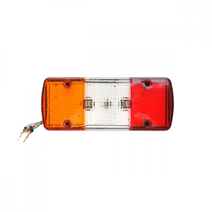 Lampa spate dreptunghiulara 28 LED-uri cu 3 compartimente 24V