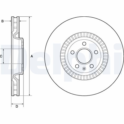 DELPHI BG9171C Disc frana foto