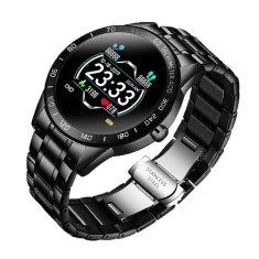 Ceas Smartwatch Techstar? Lige, Premium, 1.3&amp;quot; IPS, Bratara Otel Inoxidabil, IP67, Bluetooth 4.0, Monitorizare Tensiune, Puls, Negru foto