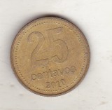 bnk mnd Argentina 25 centavos 2010