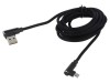 Cablu USB 2.0 unghi bilateral USB A/USB C 2m