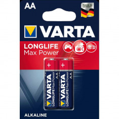 Baterii Alcaline Varta Longlife Max Power AA, 2 buc