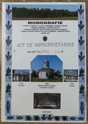 Monografia comunei Limpezis, judetul Buzau - Marin Duta foto