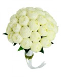 Buchet mediu personalizabil cu bujori (Alb), Eventissimi&reg;