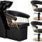 Set Profesional Scafă Zoe și 2 Scaune Coafură Hidraulice Rotative Calissimo, Bol Ceramic și Accesorii Inclusiv