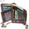 Portofel barbati, BUSY LDY&amp;GTM&reg; Oscar, piele naturala, antiscanare RFID, multiple compartimente, sloturi memory card, carte de identitate, dark coffee