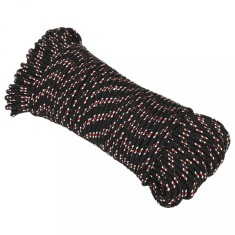 Gossi franghie de barca, negru, 3 mm, 25 m, polipropilena