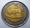 7.010 AFRICA DE SUD 5 RAND 2016 BIMETAL