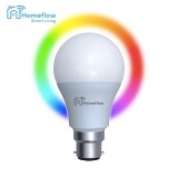 Cumpara ieftin Bec inteligent LED Wireless Homeflow B-5006, B22, 9W (60W), 806lm, RGB, dimabil, Control de pe telefonul mobil SmartElectro IntelligentHouse