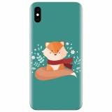 Husa silicon pentru Apple Iphone XS, Winter Fox