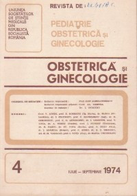 Revista de Obstetrica si Ginecologie, Iulie-Septembrie, 1974 foto