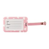 Eticheta de identificare bagaje Cute Cat Roz 11X7 cm