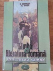 LIMBA SI LITERATURA ROMANA PENTRU TESTAREA NATIONALA-A. COSTACHE, FL. IONITA-260377
