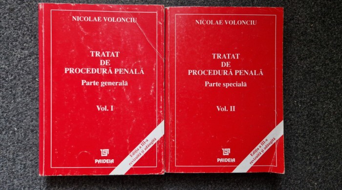 TRATAT DE PROCEDURA PENALA Partea generala + speciala - Volonciu (2 vol)