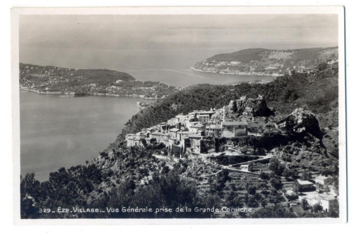 AD 1003 C. P. VECHE - EZE-VILLAGE-VUE GENERALE PRISE DE LA GRANDE CORNICHE -1936