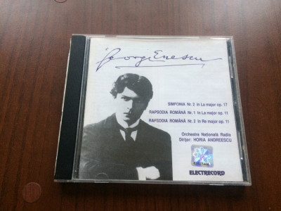 George Enescu Orchestra Nationala Radio dir Andreescu Simfonia nr 2 Rapsodia 1+2 foto