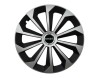 Set 4 capace roti Fame Gri-Negru cu inel R14, pentru gama auto Smart, Autohelix MSA