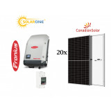 Kit sistem fotovoltaic 8.2 kW monofazat, invertor Fronius si 20 panouri Canadian Solar 410W