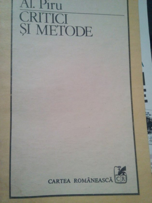 Al. Piru - Critici si metode (1989)