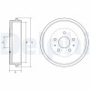 DELPHI BF568 Tambur frana
