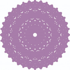 Sticker decorativ, Mandala, Mov, 60 cm, 7167ST-2