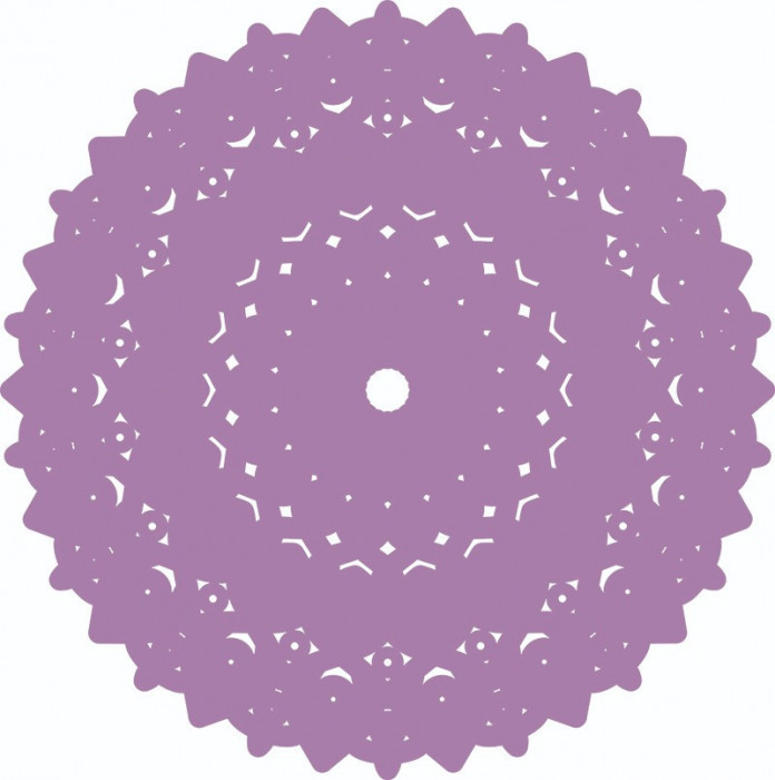 Sticker decorativ, Mandala, Mov, 60 cm, 7167ST-2