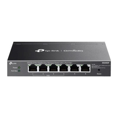 Omada 6-Port Gigabit Easy Managed Switch with 4-Port PoE+ PORT: foto