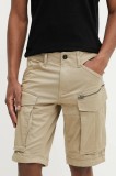 G-Star pantaloni scurți bărbați, culoarea bej, D26214-5126