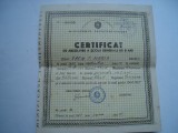 Certificat de absolvire a scolii generale de 8 ani RPR, 1965