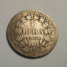 Vatican 1 Lira 1868