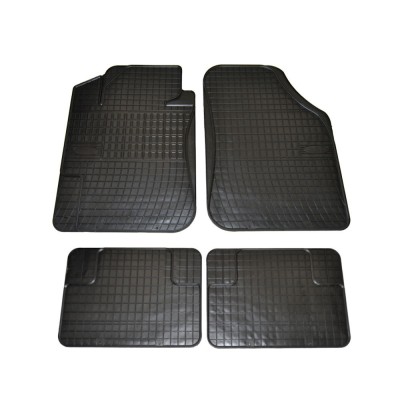 Set covorase auto din cauciuc Mat 1 Universale culoare Negru, presuri BestAutoVest, 4 buc. AutoDrive ProParts foto