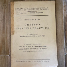 Immanuel Kant - Critica ratiunii practice (1934)