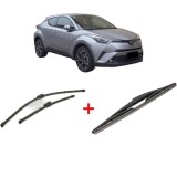 Cumpara ieftin Set 3 stergatoare TOYOTA C-HR VAN (_X1_) 2016, pentru parbriz si luneta, Valeo Silencio