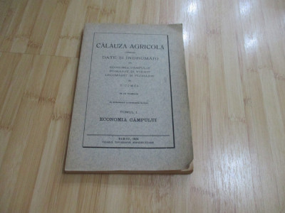 D. COMSA--CALAUZA AGRICOLA - VOL. I - 1924 foto