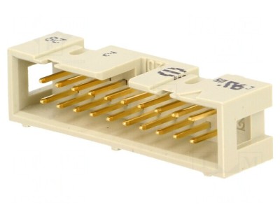 Soclu IDC 20 PIN drept THT 1.27mm foto