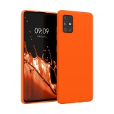 Husa Kwmobile pentru Samsung Galaxy A51, Portocaliu, Silicon, KWM000010YZ050C, Carcasa