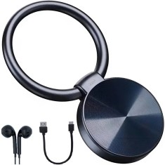 Mini Reportofon Breloc Spion Vala Tech&reg;️, 32GB, 24H Inregistrare Continua, Stand-by 30 Zile, Activare Vocala, Reducere Zgomot