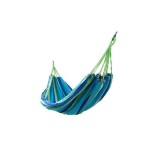 Hamac bumbac, verde si albastru, max 150 kg, 200x150 cm, Isotrade