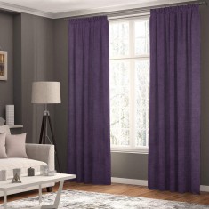 Set draperii tip tesatura in cu rejansa din bumbac tip fagure, Madison, 150x230 cm, densitate 700 g/ml, Arlan, 2 buc