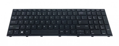 Tastatura laptop HP ProBook 450 G5 455 G5 470 G5 Black Frame Black Without Foil foto