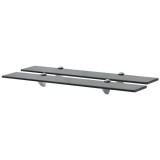 vidaXL Rafturi suspendate, 2 buc., 70 x 10 cm, sticlă, 8 mm